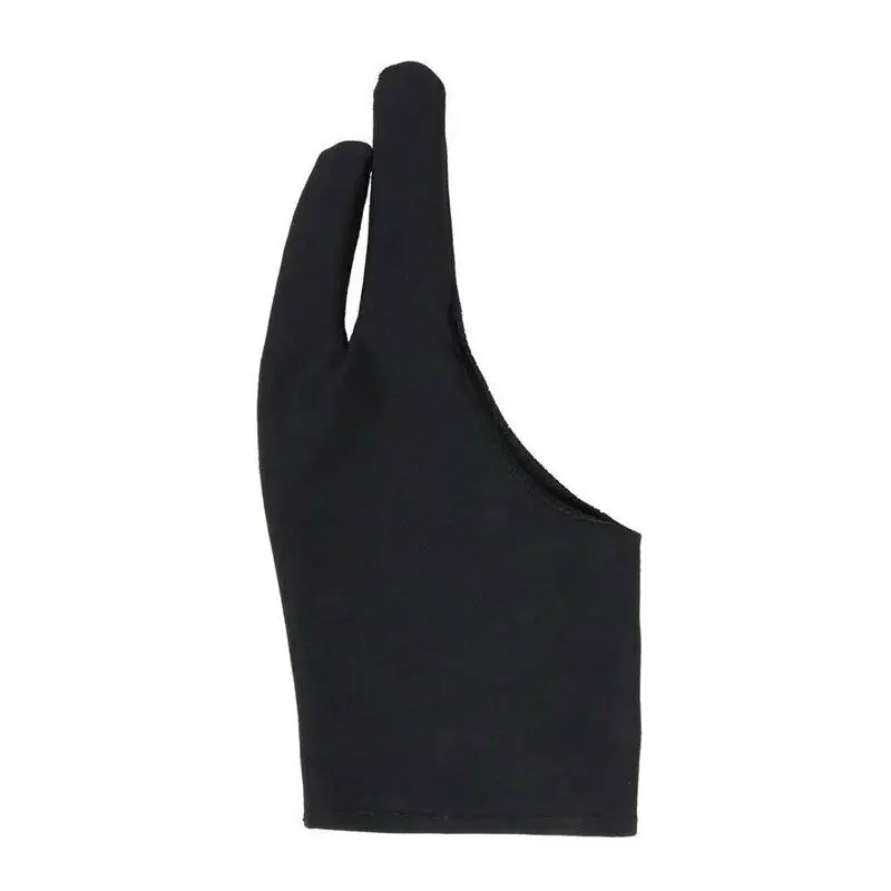 

1pc Artist Drawing Gloves Anti-Fouling Graphic Tablet Glove Two Fingers Good for Right or Left Hand Size M