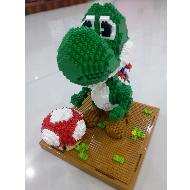 LNO 154 Игра Супер Марио Йоши 3D модель 2209 шт. Сделай Сам Алмазный Мини конструктор