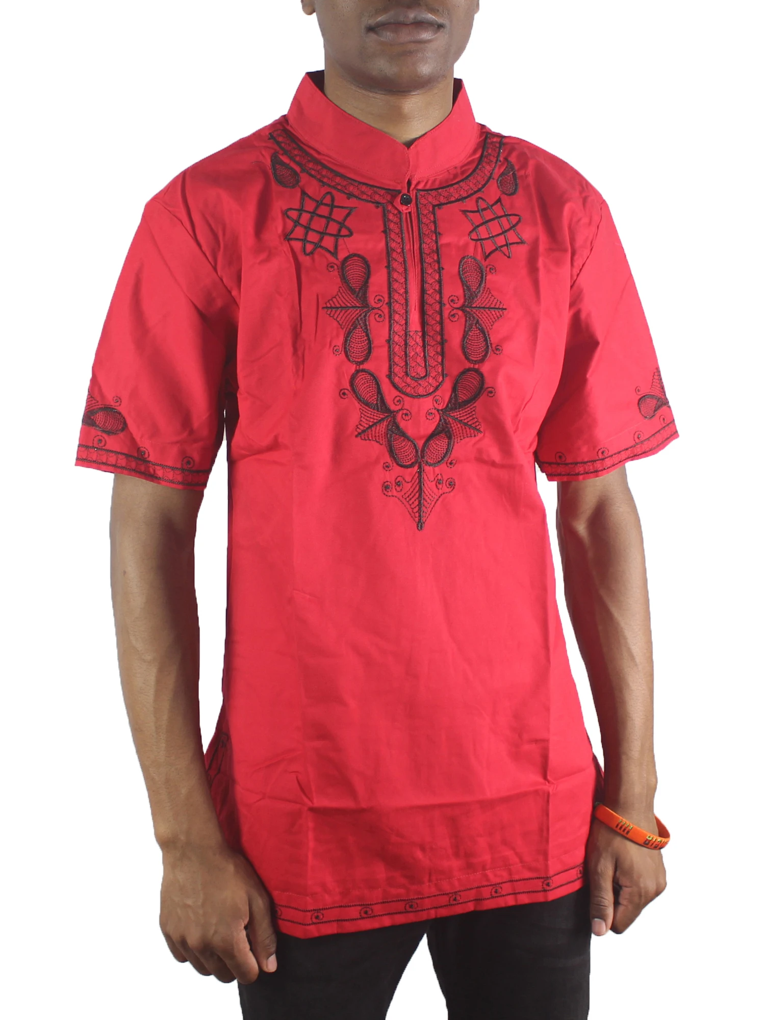 

New Embroidery t-shirt Unisex Africa Bazin Traditional Mali African Vintage Tops
