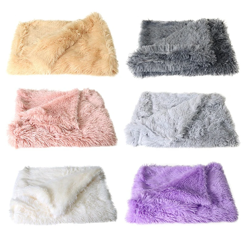 

Fluffy Plush Dog Blanket Pet Sleeping Mat Cushion Mattress Extra Soft Warm Pet Throw Blankets for Small Medium Large Dogs & Cats
