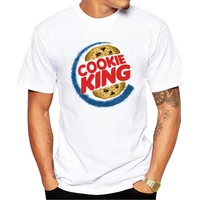 fpace fashion design men t shirt cookie king printed tshirts hipster tops short sleeve funny tee