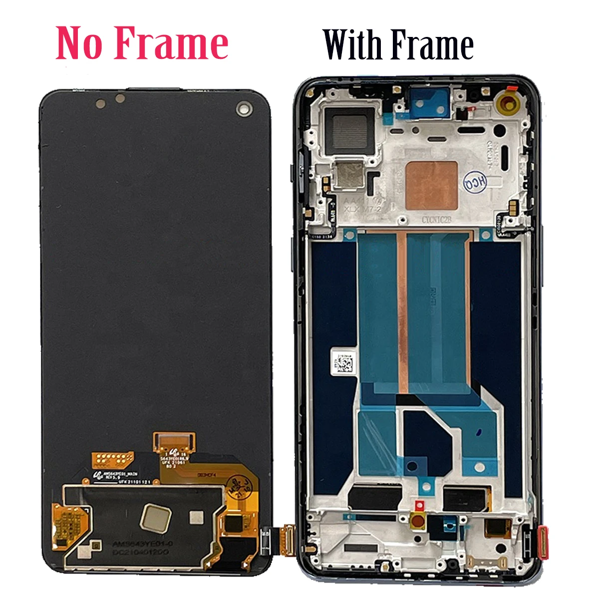 Pantalla LCD Original, montaje de digitalizador con pantalla t&aacute;ctil de 6,43 pulgadas para Oneplus Nord 2, 5G, DN2101, DN2103, piezas de reparaci&oacute;n-1