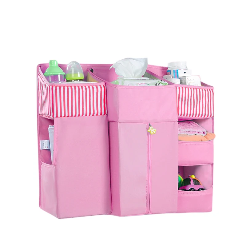 Органайзер для детской кроватки многофункциональная сумка хранения хлопковая