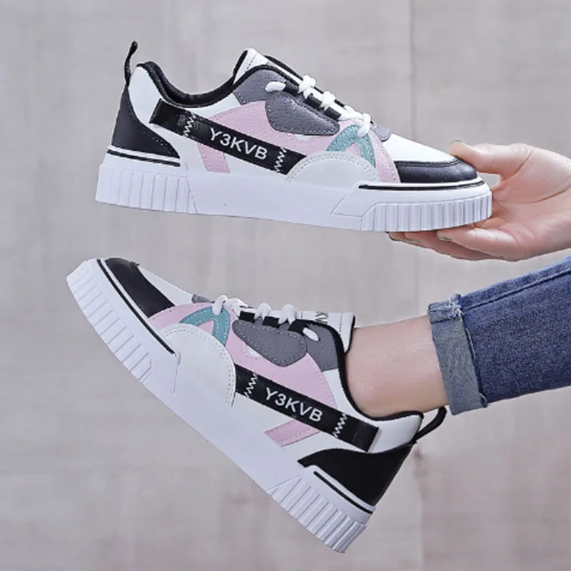 

Женские кожаные кроссовки для бега, новинка 2021, дизайнерская женская обувь, сетчатые спортивные туфли, женские кроссовки, удобная обувь для ...