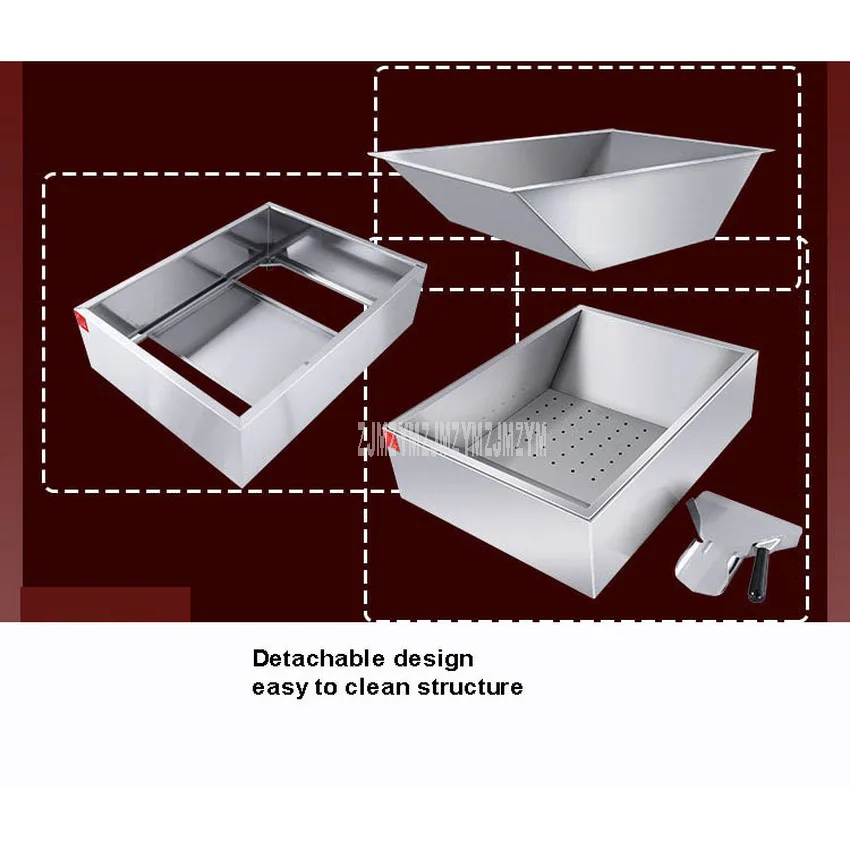 

20L Desktop French Fries Oil Filter Machine Stainless Steel French Fries Chips Oil Filtration Workstation For Hamburg Store