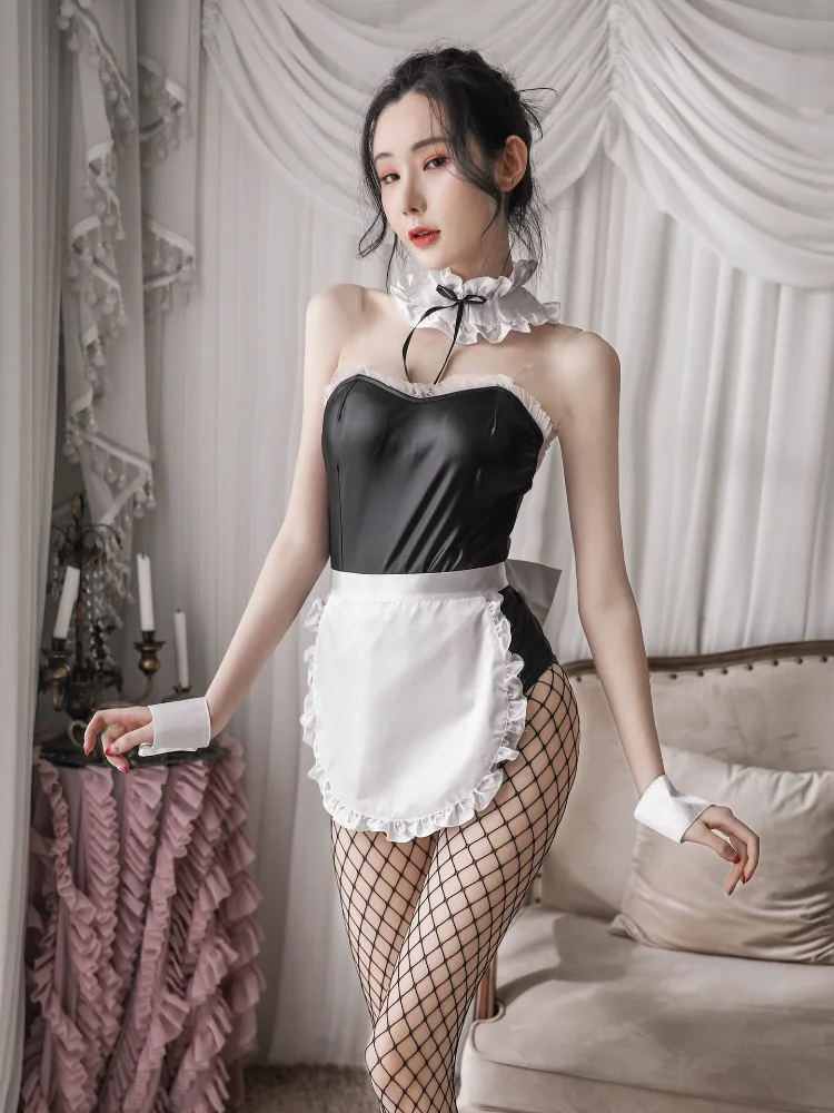 

Orz-I Lenceria Sexy de alta calidad nueva tentacion sirvienta Linda atractiva de una sola Cosplay conjunto Sexy uniforme