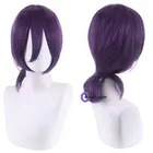 Парик для косплея Reze из аниме бензопила, волосы фиолетового и коричневого цвета для хвоста, костюм для Хэллоуина, карнавала, вечеринки, ролевых игр
