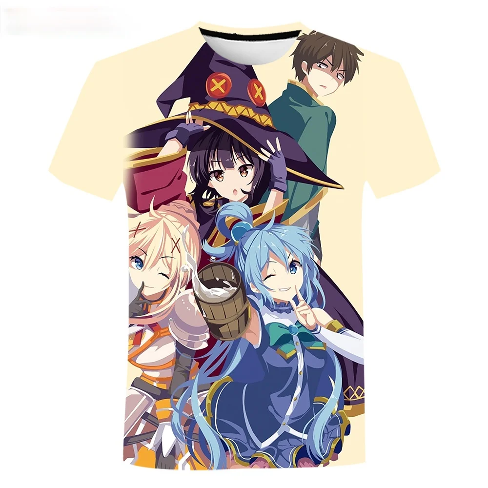 Мультяшный аниме Konosuba для мужчин и женщин 3D печать Горячая Распродажа модная