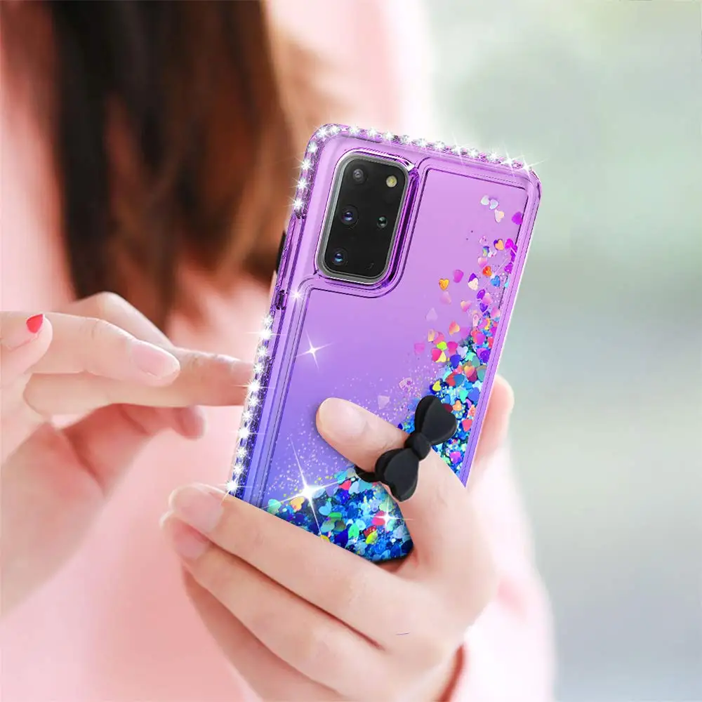 

Glitter Case For Samsung Galaxy A51 A71 A50 A70 A30 A20 A10 Cover Diamond Gradient Quicksand Case for Samsung A01 A21 A81 A91