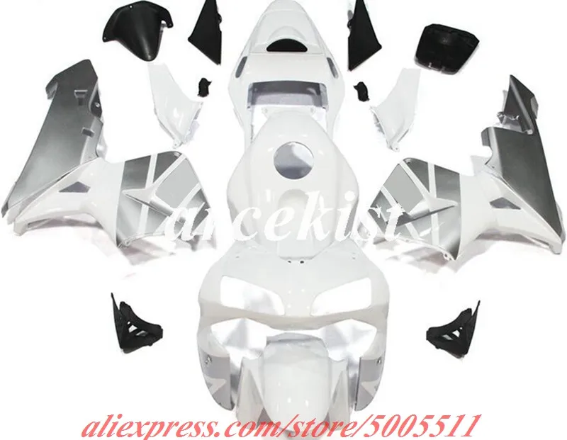 

4 Free Gifts Injection mold New ABS Fairings Kit Fit for HONDA CBR600RR F5 2003 2004 03 04 bodywork set silver white