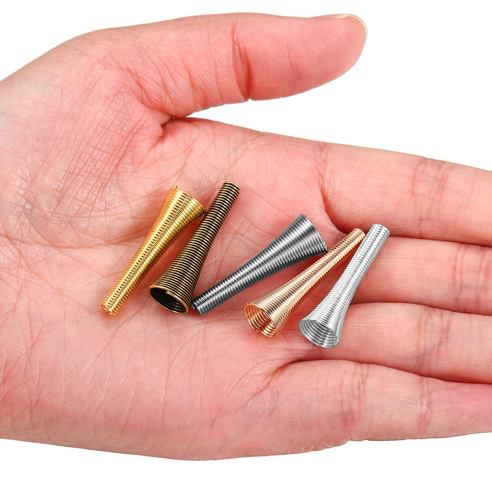 Колпачки металлические для ювелирных изделий в форме воронки 12 шт. | Украшения и