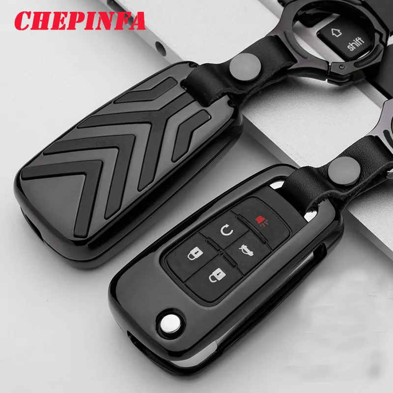 Металлический чехол для автомобильного ключа ключей Buick Chevrolet Cruze Aveo Trax Opel Vauxhall J