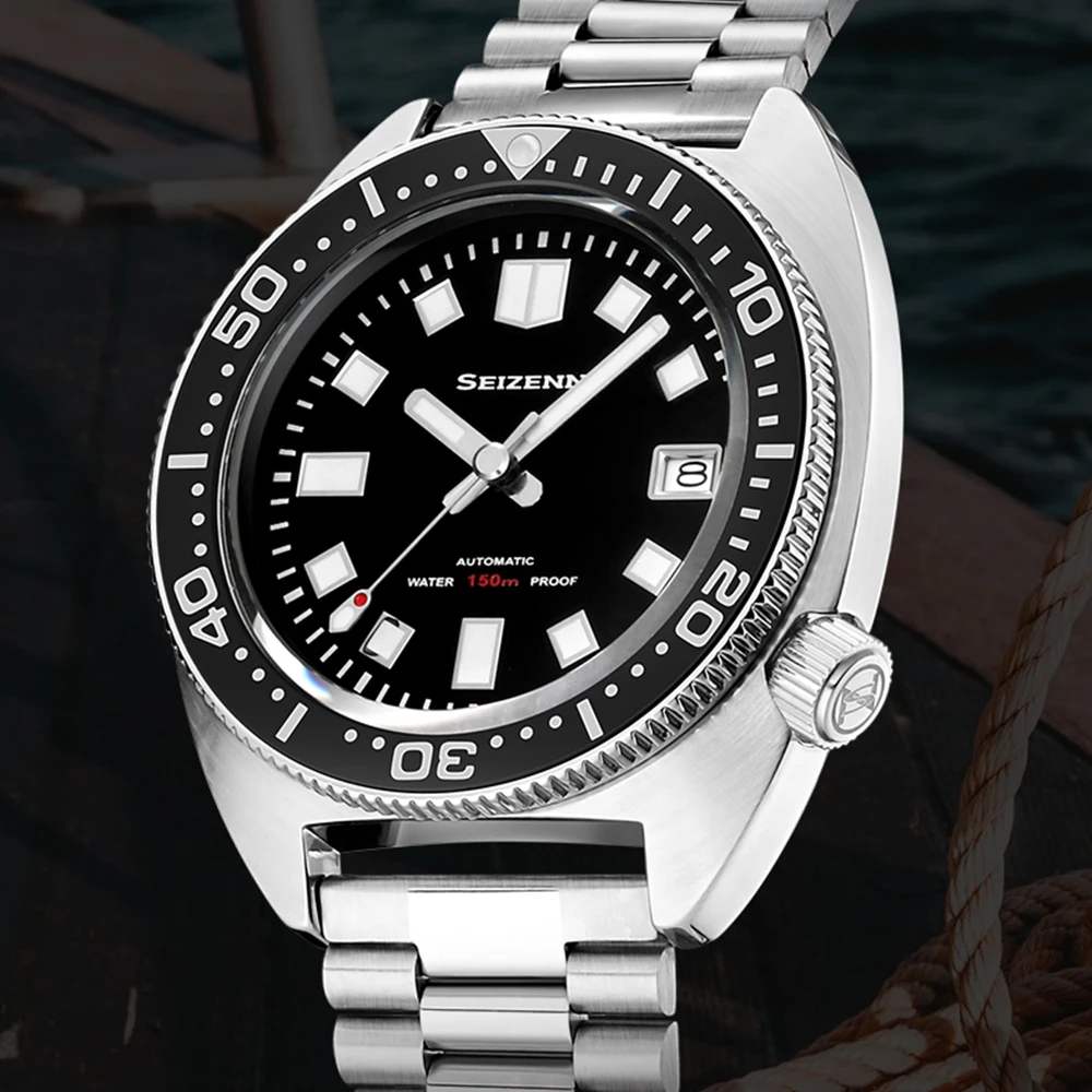 

Vintage Skx Sports Diver Watch Men 40mm NH35 Automatic Mechanical Watches Sapphire Crystal Luminous Waterproof Wristwatch Homage