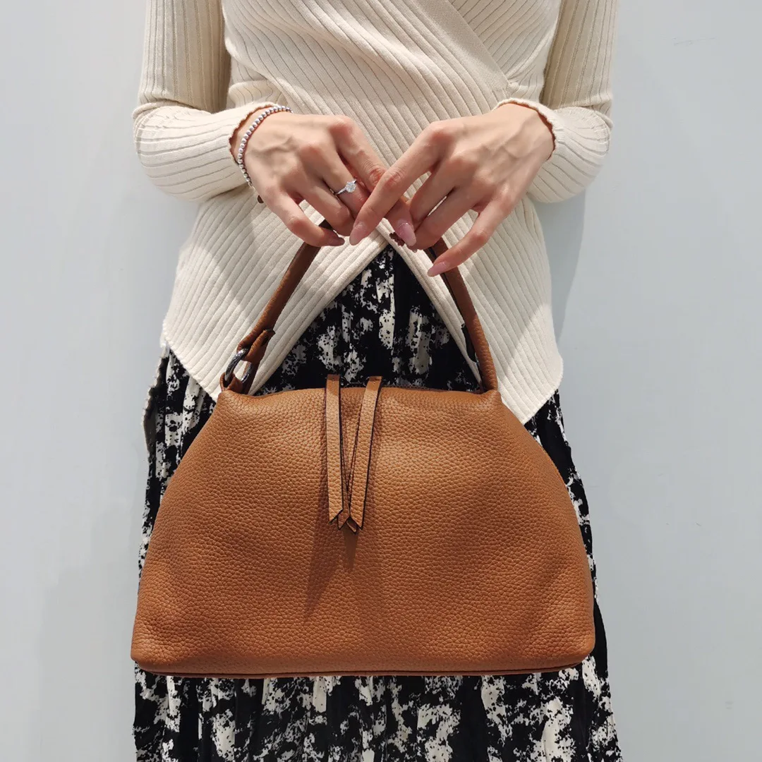 

CHSANATO Stylish Genuine Leather Handbags Fashion Elegant Female Shoulder Totes Lady Classic Messenger Crossbody Bag For Women