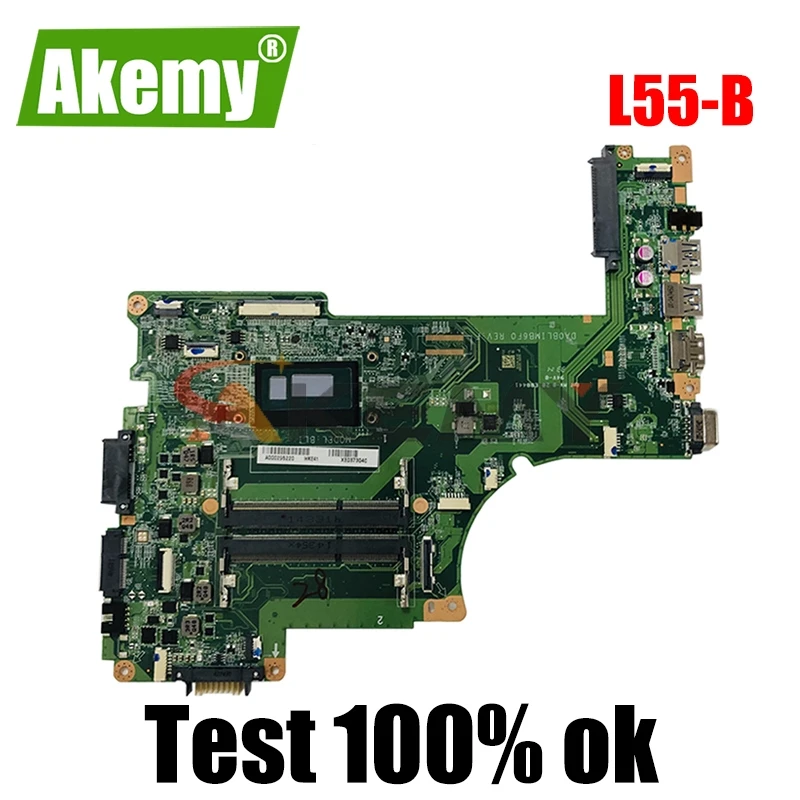 

AKEMY A000301390 материнская плата для ноутбука TOSHIBA L55-B L55T i3-4025U ноутбук материнская плата DA0BLIMB6F0 SR1EQ DDR3