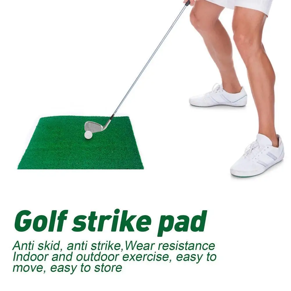 

1Pcs Golf Practice Mat Backyard Residential Training Holder Artificial Mat Rubber Pad Pad Grass Exercise Golf Golf Hitting L5K8