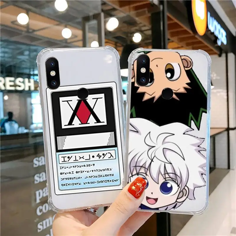 

Hunter X hunter Phone Case Transparent For Xiaomi CC 9 11 MAX3 Mix3 MIX2 6X 8 5x 10S 11 10 X SE lite Pro