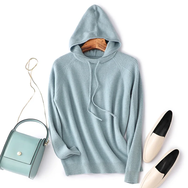 Осенне-зимняя новая толстовка модный кашемировый свитер 100% чистый кашемир |