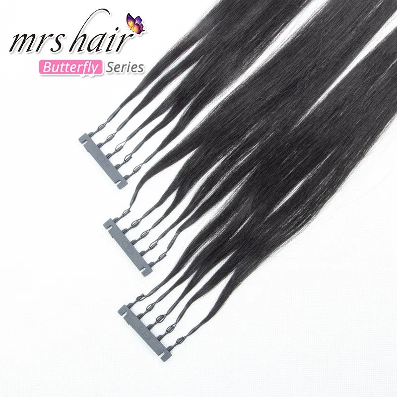 Удлинители волос Mrshair 6D 2 2nd Generation 100% натуральные волосы для наращивания 1 г/прядь