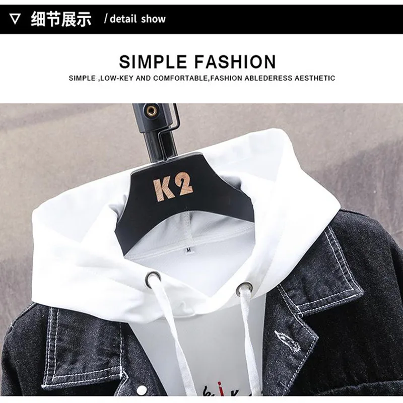 

Spring Autumn Mens Clothing Denim Casual Solid Color Lapel Single Breasted Jeans Coats Slim Fit Cotton Outwear Jackets 5xl-M