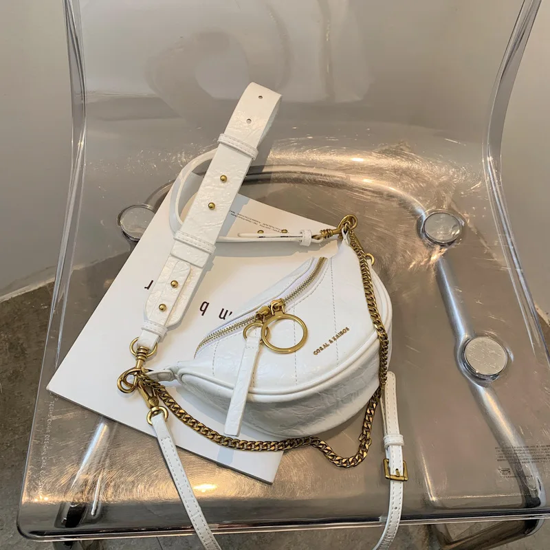 

Popular Durable Sumptuous Fashion Womens Handbags New Pleated Waist with One Shoulder Slung Chain Bag Purses