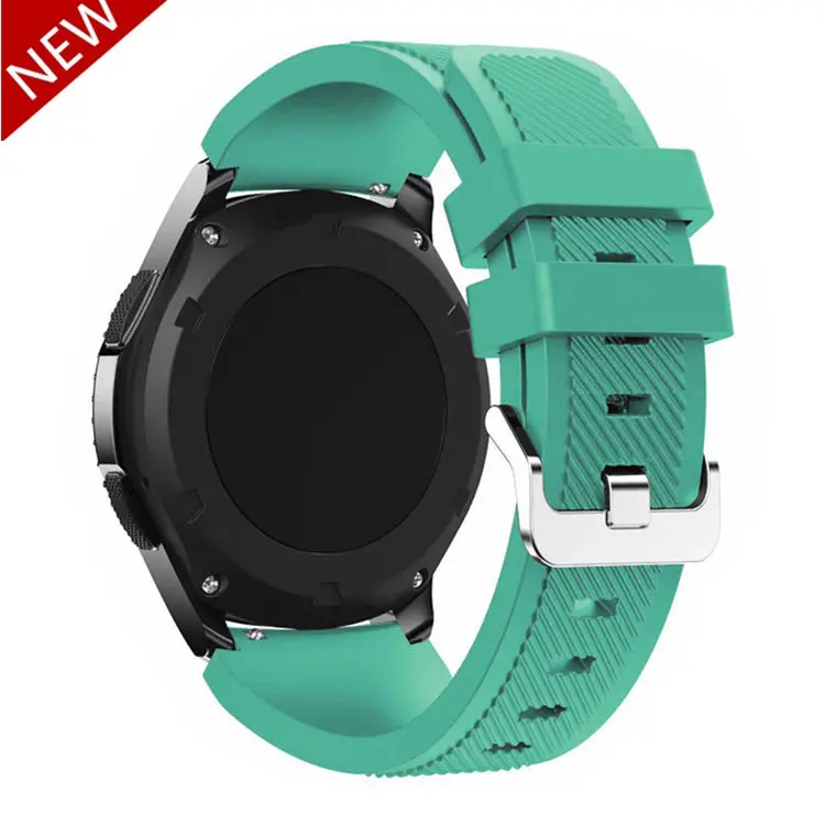 Pine green Шестерни s3 Frontier для samsung Galaxy Watch 46 мм/42 мм/Активный 2 ремешок 20/22 мм силиконовый браслет huawei часы GT ремень S2 42 46 - Цвет ремешка: Pine green