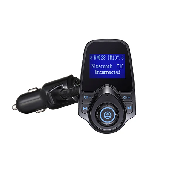 Автомобильный FM трансмиттер Aux модулятор Bluetooth громкая связь автомобильный