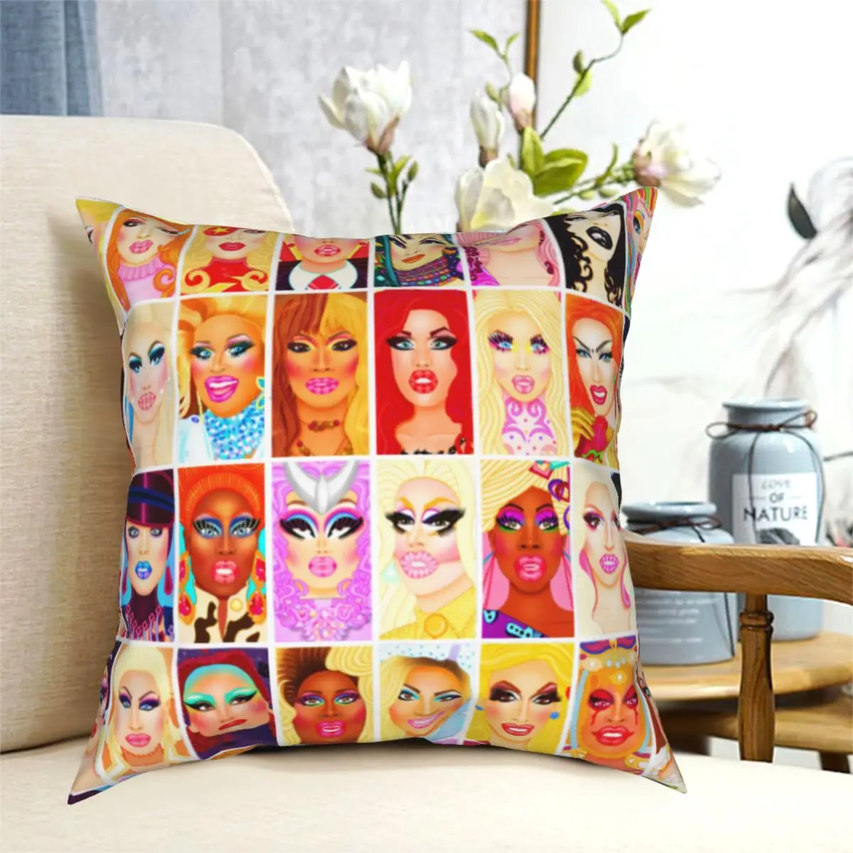 Чехол Drag Queen королевская подушка чехол s диванная руполь рейд гонка RPDR для подушки