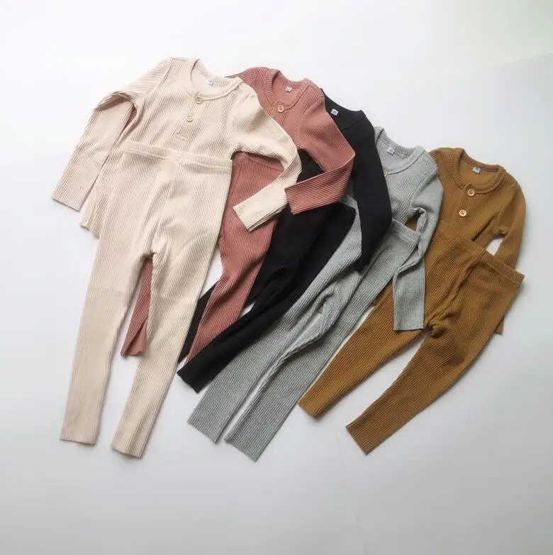 Новинка 2020 года Одежда для маленьких мальчиков и девочек Детский комплект в