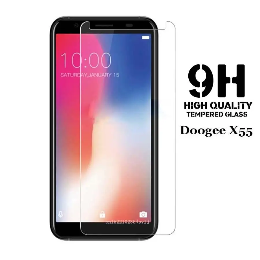 Закаленное стекло 9H 2.5D Для Doogee X 55 Премиум Защитная пленка для экрана X55 5