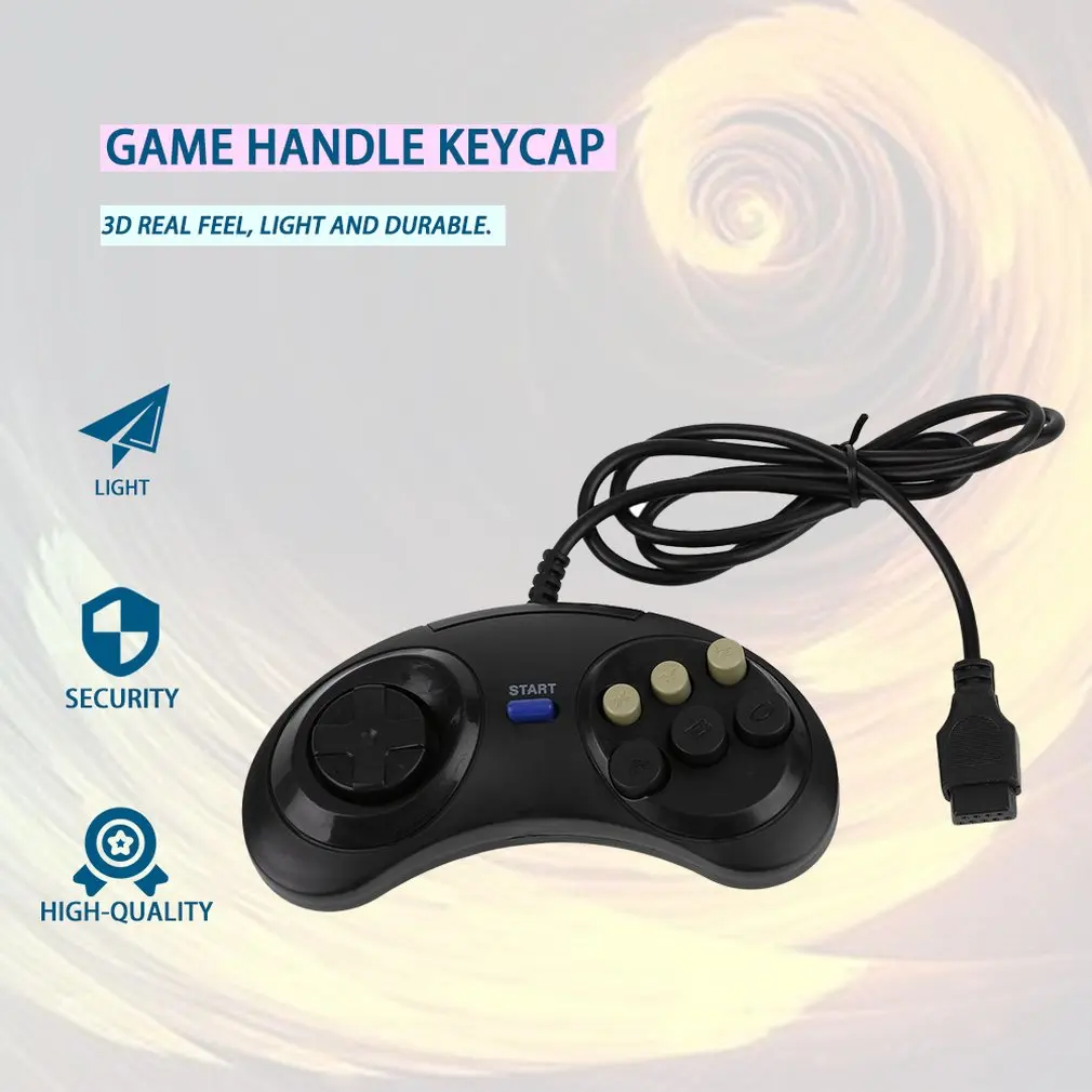 Новый игровой джойстик с шестью кнопками для Sega Megadrive аксессуары геймпад Mega drive For