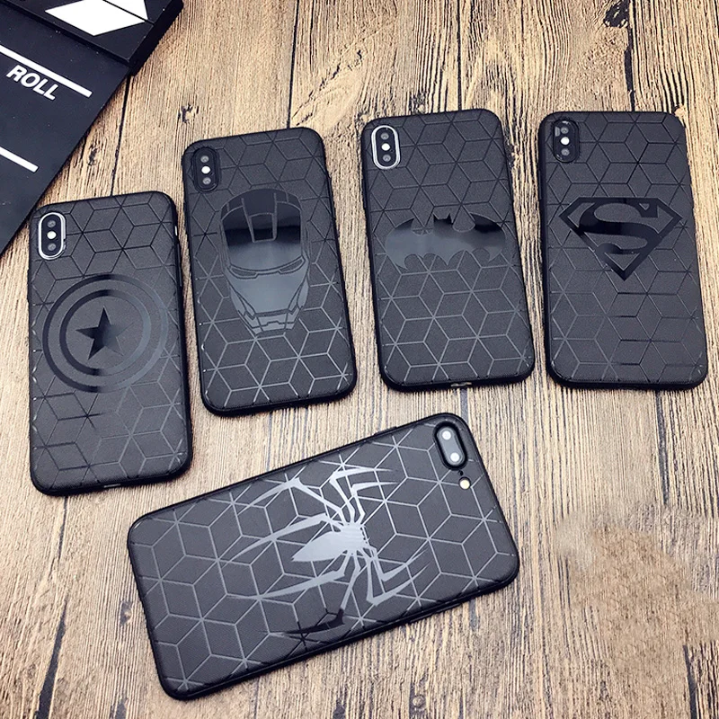 Силиконовый чехол Marvel Avengers для iPhone 6s 7 8 Plus 11 Pro Max Xs XR 7Plus 11Pro мягкий с рисунком