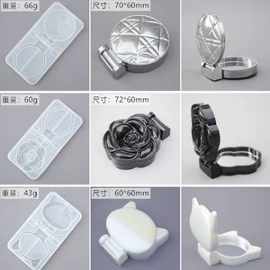 Складные зеркальные силиконовые подвески для кошачьего макияжа, аксессуары для рукоделия, кабошоны из смолы для рукоделия