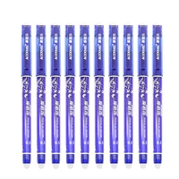 3pcs magic erasable gel pen blue 0 5mm refill writing smooth children students learning stationery gifts school office supplies