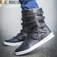 2021 new mens shoes autumn and winter high boots wild fashion outdoor boots trendy mens boots