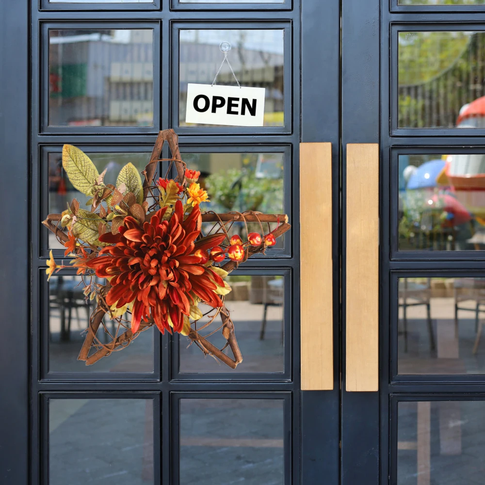 Настенное украшение в виде пентаграммы искусственный венок для дома модные