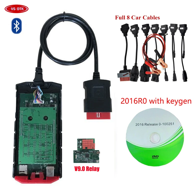 VD TCS CDP Plus obd2 obdii диагностический инструмент автомобильный Грузовик bluetooth сканер vd