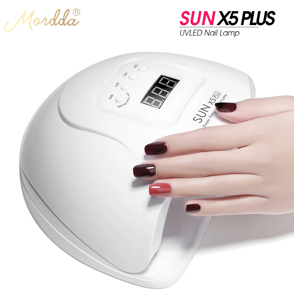 MORDDA SUN 5X Plus Nail Dryer For Manicure UV LED Lamp 72W/54W/48W Ice Drying Gel Polish Varnish | Красота и здоровье