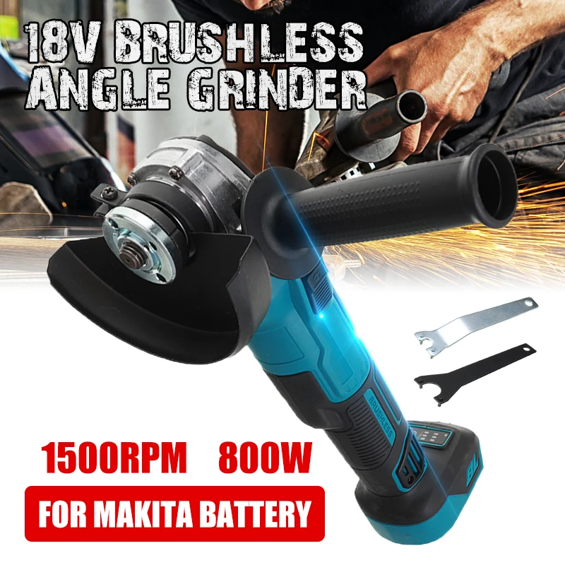 Электрическая бесщеточная аккумуляторная ударная угловая шлифовальная машина