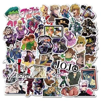 103050pcs anime jojos bizarre adventure doodle laptop skateboard mobile phone japanese anime cartoon sticker wholesale