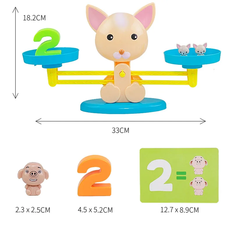 Детская математическая игрушка собака баланс цифровая игра включает в себя 30 шт.