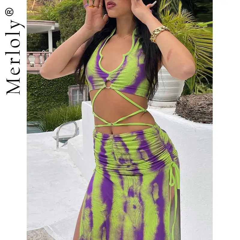 

Женское Бандажное платье-миди без рукавов, длинное Привлекательное платье с V-образным вырезом и разрезом, Пляжное праздвечерние чное плать...