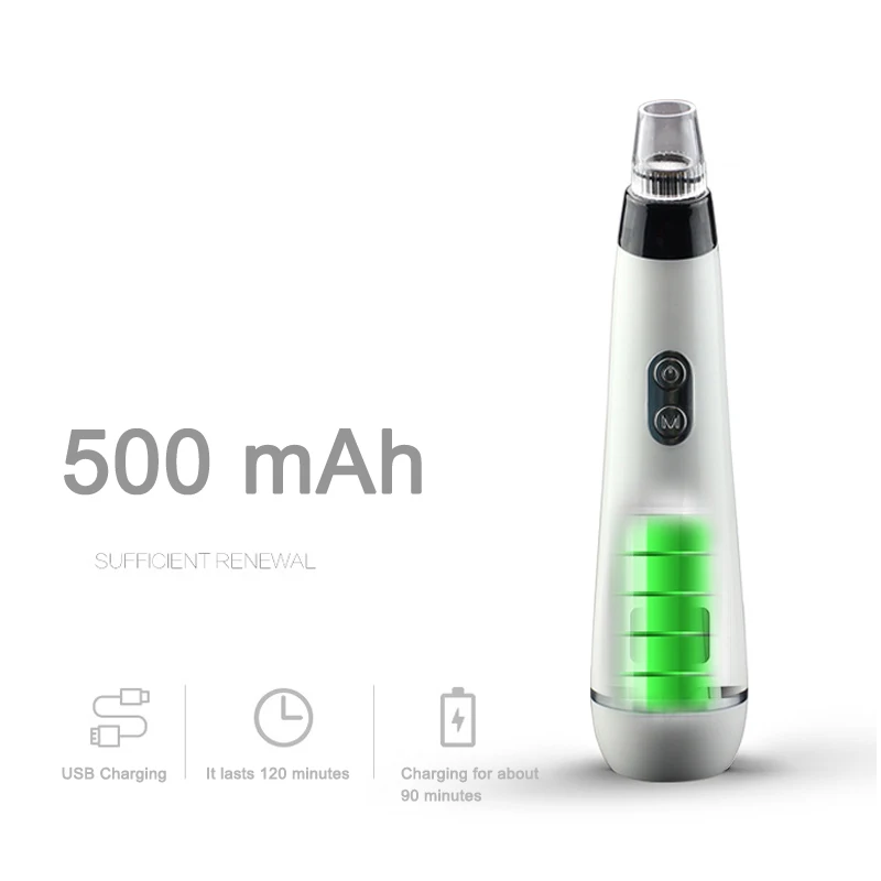 

Blackhead Acne Instrument Pore Cleaner Vacuum Cleaner 5 Tips 5 Ways Adjusted for Female Man Face Nose MH88
