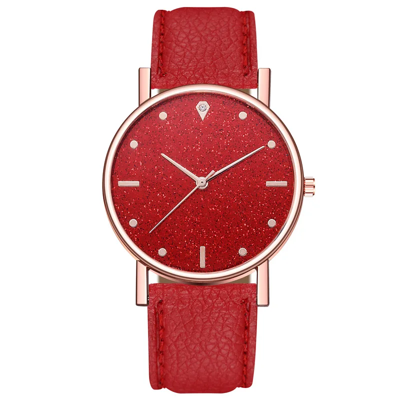 

MREURIO Men and Women Watches Women's Romantic Starry Sky Dial Leather Belt Watch Gift for Women Fashion Casual Quartz Watch