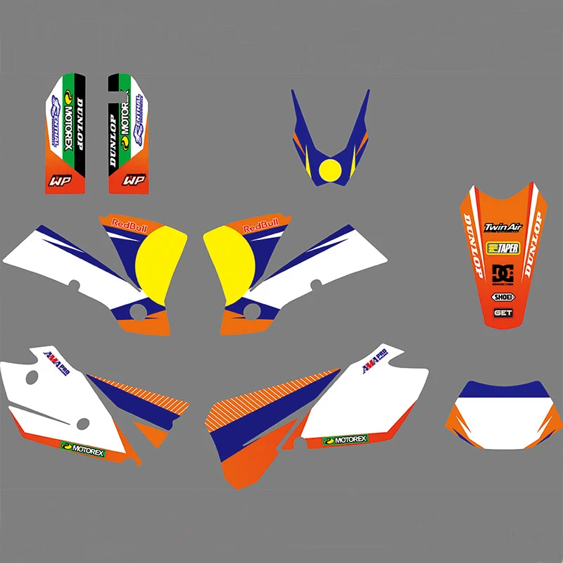 

1235 3M Motorcycle Decal Sticker Graphics Kits for KTM EXC 2004