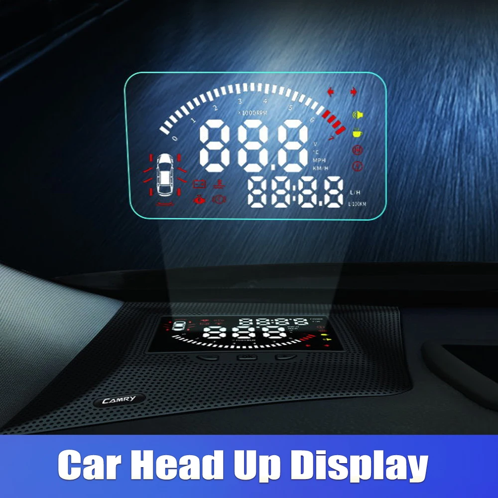 Автомобильный дисплей HUD для Toyota Camry-, безопасный экран для вождения, полнофункциональный БД проектор на лобовое стекло