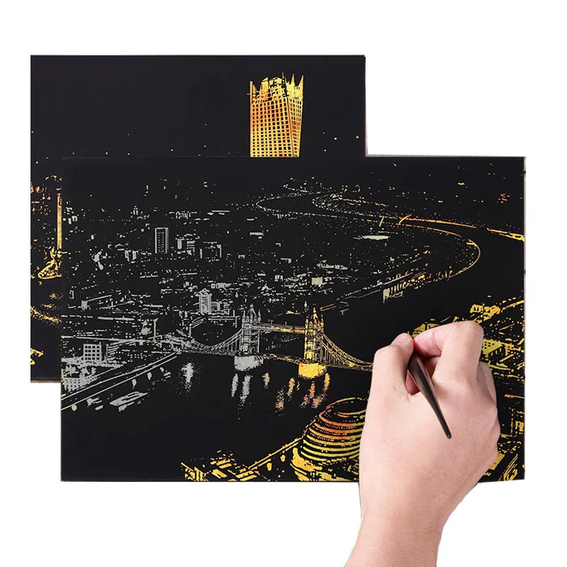 8 видов стилей скретч-карты сделай сам волшебные игрушки для рисования