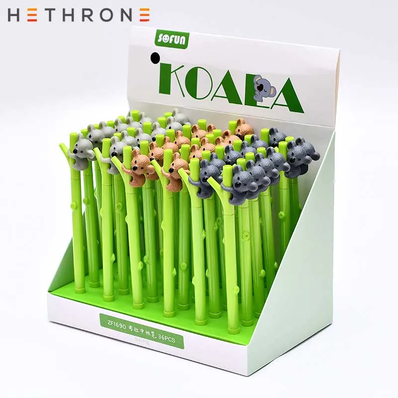 Высококачественная гелевая ручка Hethrone с милым дизайном коалы скраб для