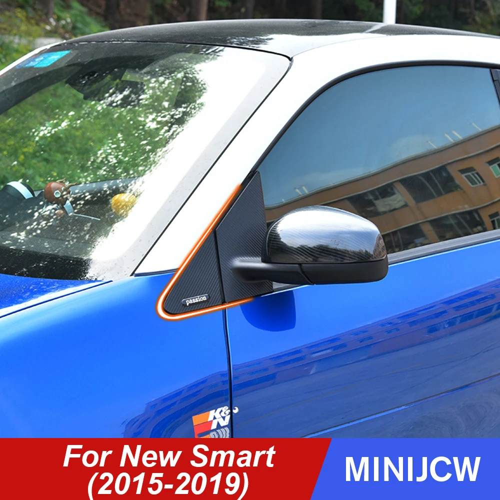 Наклейки на автомобильные двери колонны A B C окна отделка пленка из углеродного