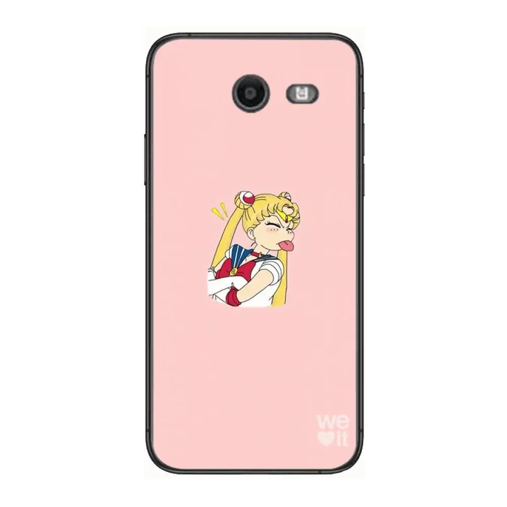 

Sailor-Moon cute Phone Case Hull For Samsung Galaxy J 4 3 5 6 7 8 EU 2018 Plus 2017 Black Shell Art Cell Cover TPU